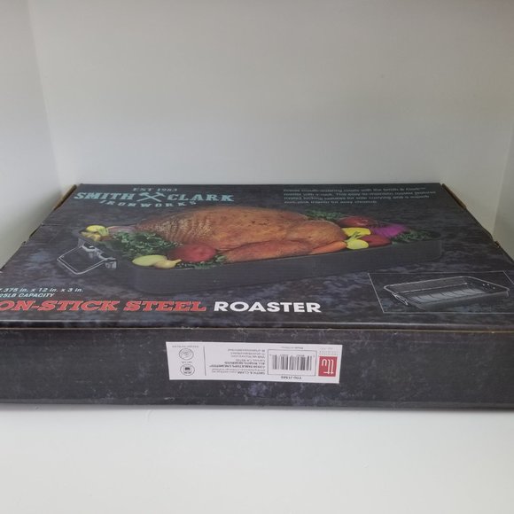 Smith and Clark ironworks non-stick steel roaster brand new - Picture 6 of 12